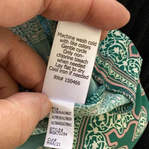 Magnolia Grace Jade Green Alhambra Embroidered Knit Dress Women’s Medium - Picture 9 of 9